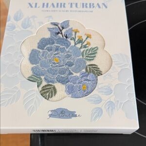 Primrose Blue Floral Hair Turban